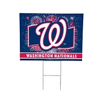 Washington Nationals 24" x 18" Patriotic Fireworks Outdoor Yard Sign