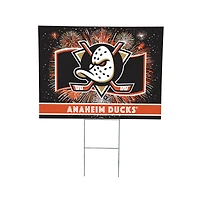 Anaheim Ducks 24" x 18" Patriotic Fireworks Outdoor Yard Sign