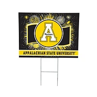 Appalachian State Mountaineers 24" x 18" Patriotic Fireworks Outdoor Yard Sign