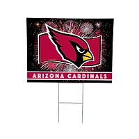 Arizona Cardinals 24" x 18" Patriotic Fireworks Outdoor Yard Sign