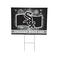 Chicago White Sox 24" x 18" Patriotic Fireworks Outdoor Yard Sign
