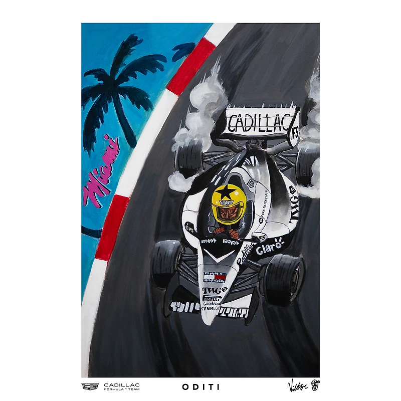 Cadillac F1 Team 2026 Miami Grand Prix 24" x 32" Artwork