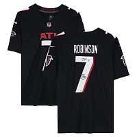 Bijan Robinson Atlanta Falcons Autographed Black Nike 2020 Limited Jersey with "Falcons Single Season Scrimmage Leader" Inscription - Limited Edition of 10