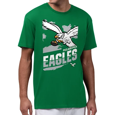 Men's Starter  Kelly Green Philadelphia Eagles Zoom Graphic T-Shirt