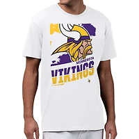 Men's Starter  White Minnesota Vikings Zoom Graphic T-Shirt