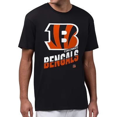 Men's Starter Black Cincinnati Bengals Zoom Graphic T-Shirt