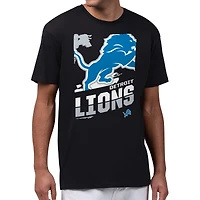 Men's Starter  Black Detroit Lions Zoom Graphic T-Shirt