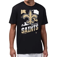 Men's Starter  Black New Orleans Saints Zoom Graphic T-Shirt