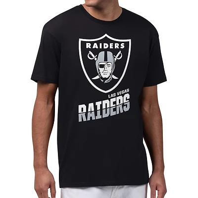Men's Starter Black Las Vegas Raiders Zoom Graphic T-Shirt