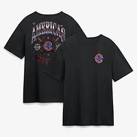 Men's  Black Chicago Cubs Americana T-Shirt
