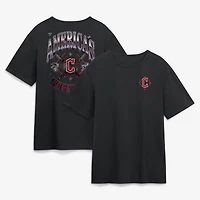 Men's  Black Cleveland Guardians Americana T-Shirt