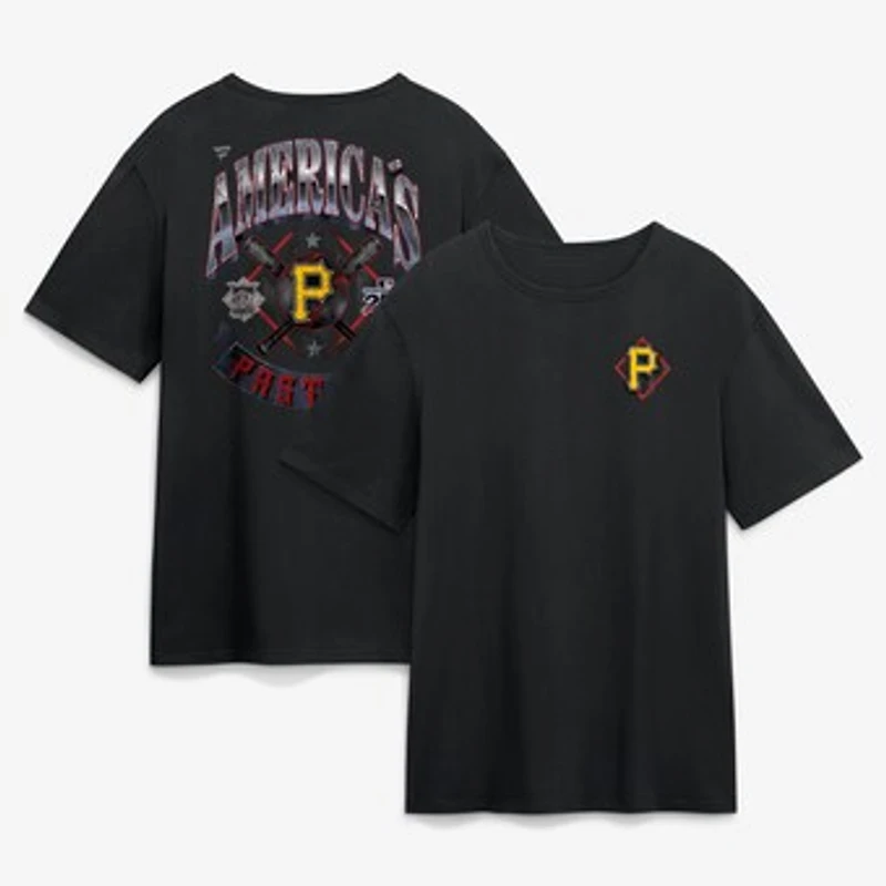 Men's Black Pittsburgh Pirates Americana T-Shirt