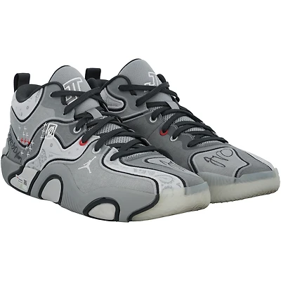 Jayson Tatum Boston Celtics Autographed Game-Used Gray Jordan Shoes vs. Los Angeles Lakers on January 23, 2025