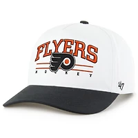 Men's '47 White/Black Philadelphia Flyers Roscoe Two-Tone Hitch Adjustable Hat
