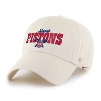 Women's '47 Natural Detroit Pistons Bow Stack Clean Up Adjustable Hat
