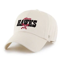 Women's '47 Natural Atlanta Hawks Bow Stack Clean Up Adjustable Hat