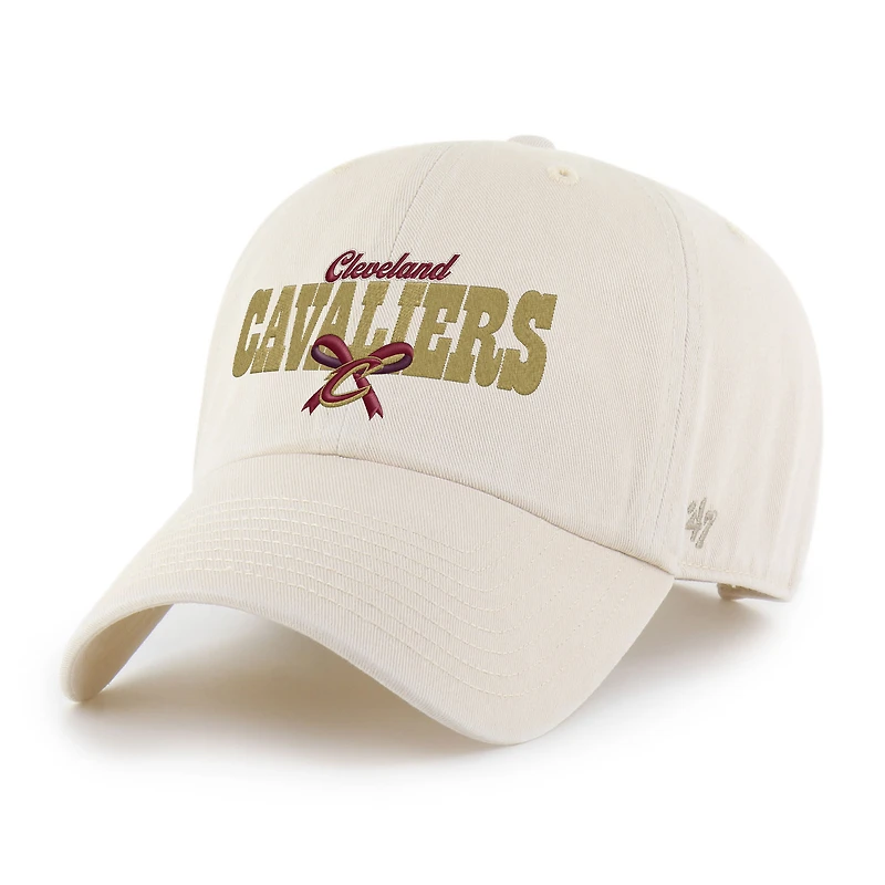 Women's '47 Natural Cleveland Cavaliers Bow Stack Clean Up Adjustable Hat
