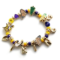 BaubleBar Minnesota Vikings Motif Beaded Bracelet