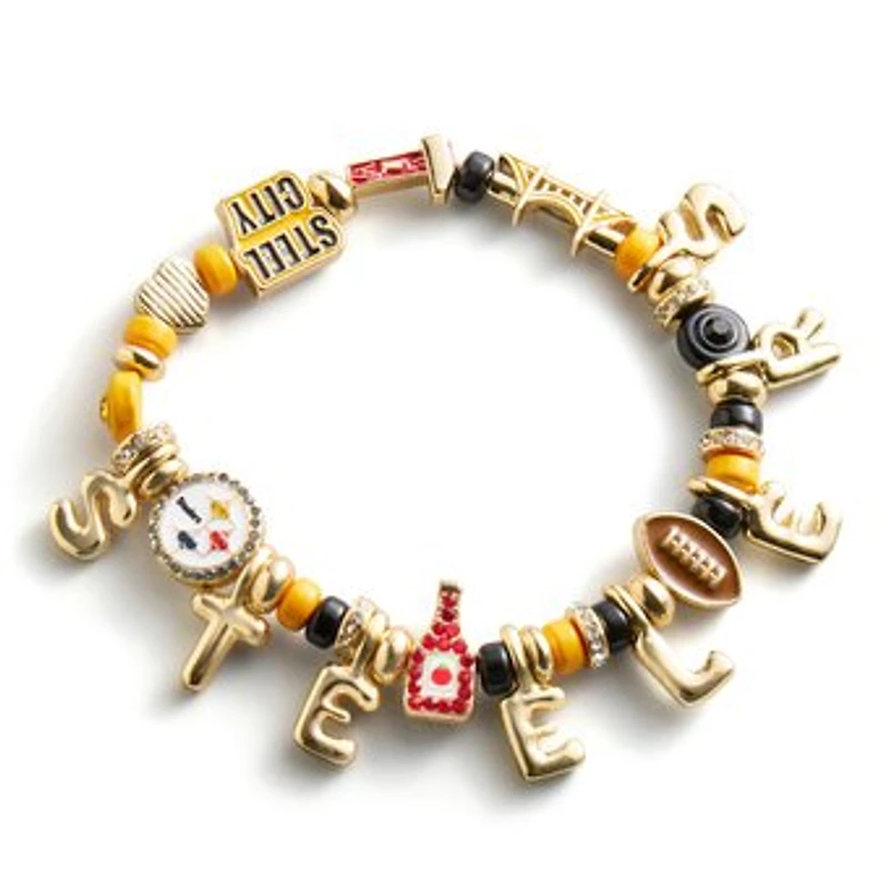BaubleBar Pittsburgh Steelers Motif Beaded Bracelet