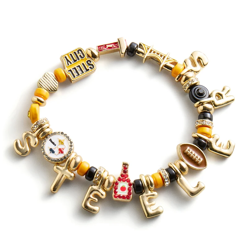 BaubleBar Pittsburgh Steelers Motif Beaded Bracelet