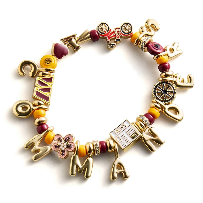 BaubleBar Washington Commanders Motif Beaded Bracelet