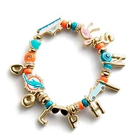 BaubleBar Miami Dolphins Motif Beaded Bracelet