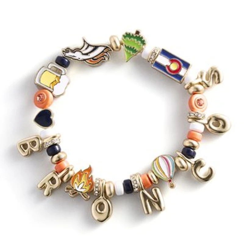 BaubleBar Denver Broncos Motif Beaded Bracelet