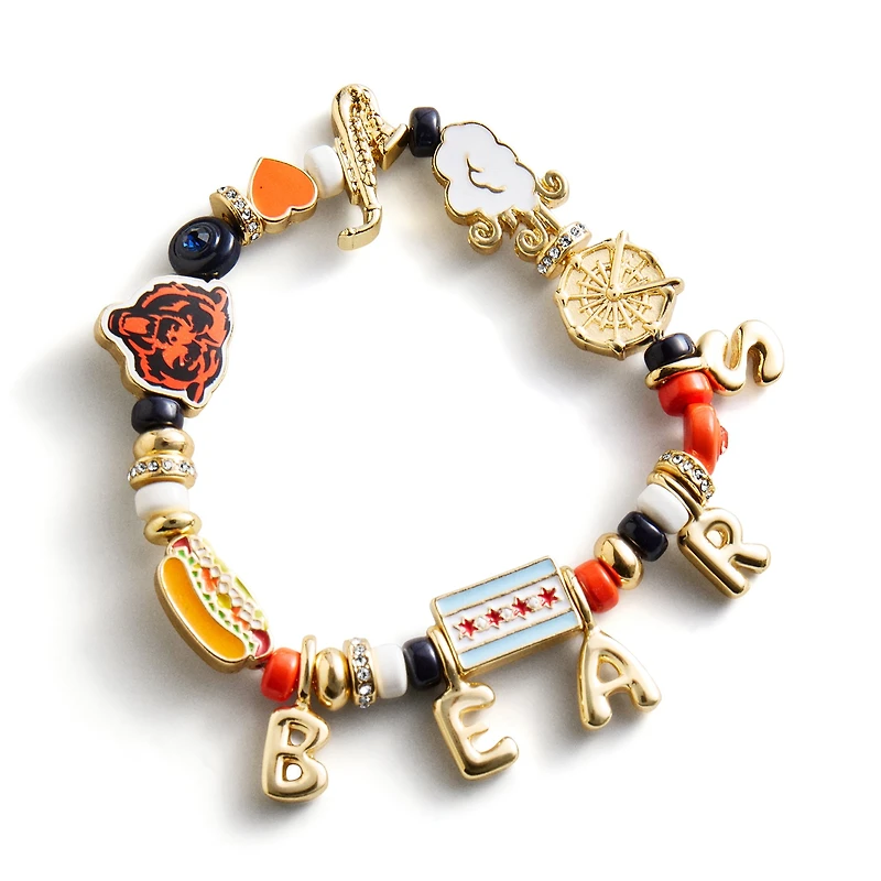 BaubleBar Chicago Bears Motif Beaded Bracelet