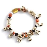 BaubleBar Cincinnati Bengals Motif Beaded Bracelet