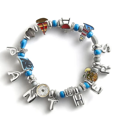 BaubleBar Carolina Panthers Motif Beaded Bracelet