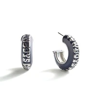 BaubleBar Dallas Cowboys Puffy Enamel Hoop Earrings