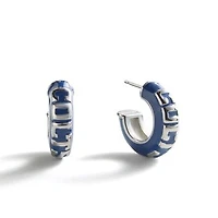 BaubleBar Indianapolis Colts Puffy Enamel Hoop Earrings