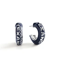 BaubleBar Houston Texans Puffy Enamel Hoop Earrings