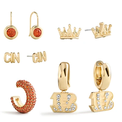 BaubleBar Cincinnati Bengals Mixed Earring Set