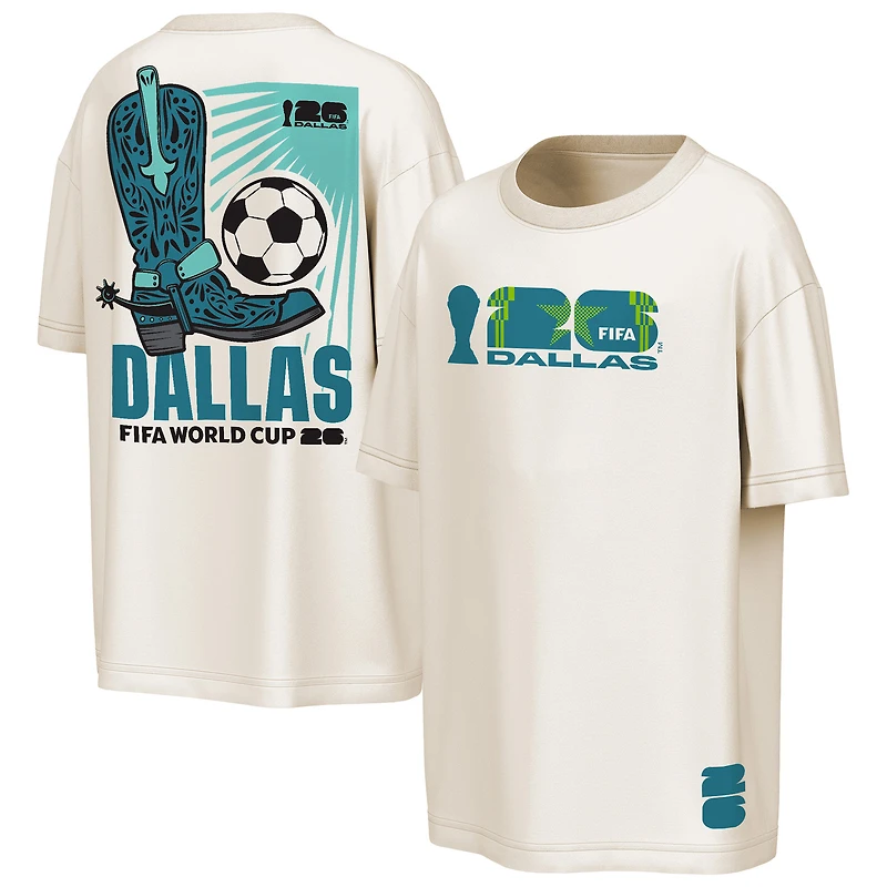 Men's Outerstuff Natural FIFA World Cup 2026 Dallas Big City Poster T-Shirt