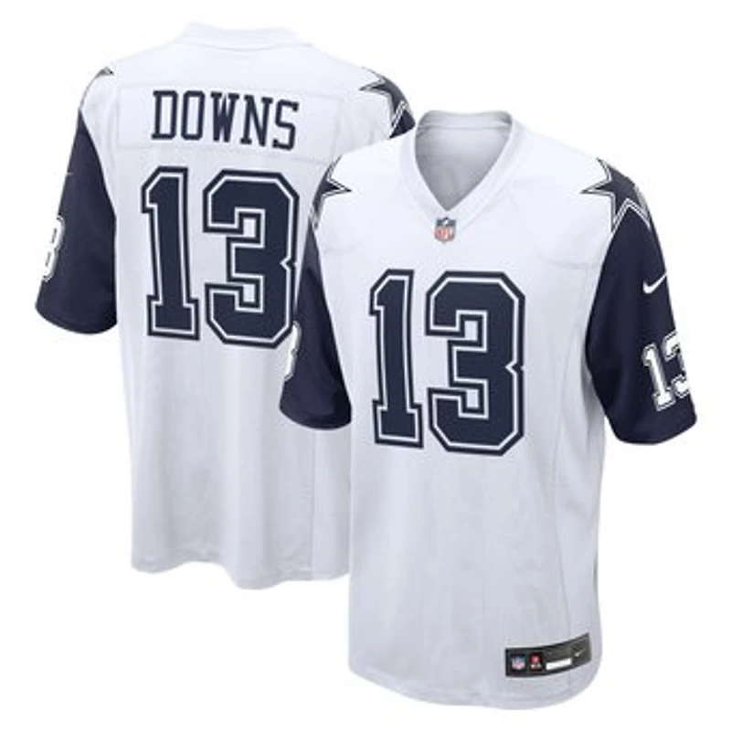 Men's Nike Caleb Downs White Dallas Cowboys Alternate Game Jersey
