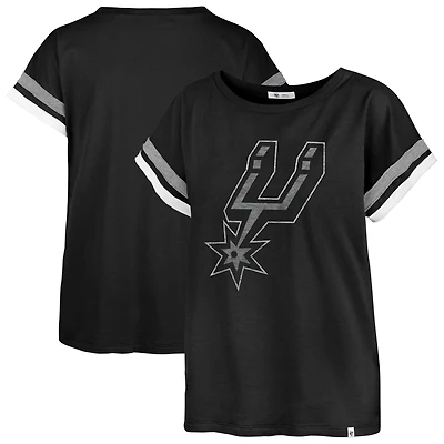 Women's '47  Black San Antonio Spurs Premier Skylar T-Shirt