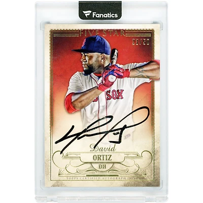 David Ortiz Boston Red Sox Autographed 2016 Topps Five Star #FSA-DO #23/50 Card
