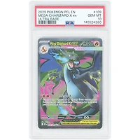 Mega Charizard X EX 2025 Pokemon Phantasmal Flames Ultra Rare #109 PSA Authenticated 10 Card