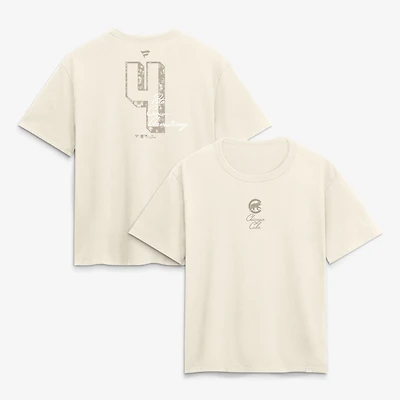 Women's Pete Crow-Armstrong Cream Chicago Cubs Name & Number T-Shirt