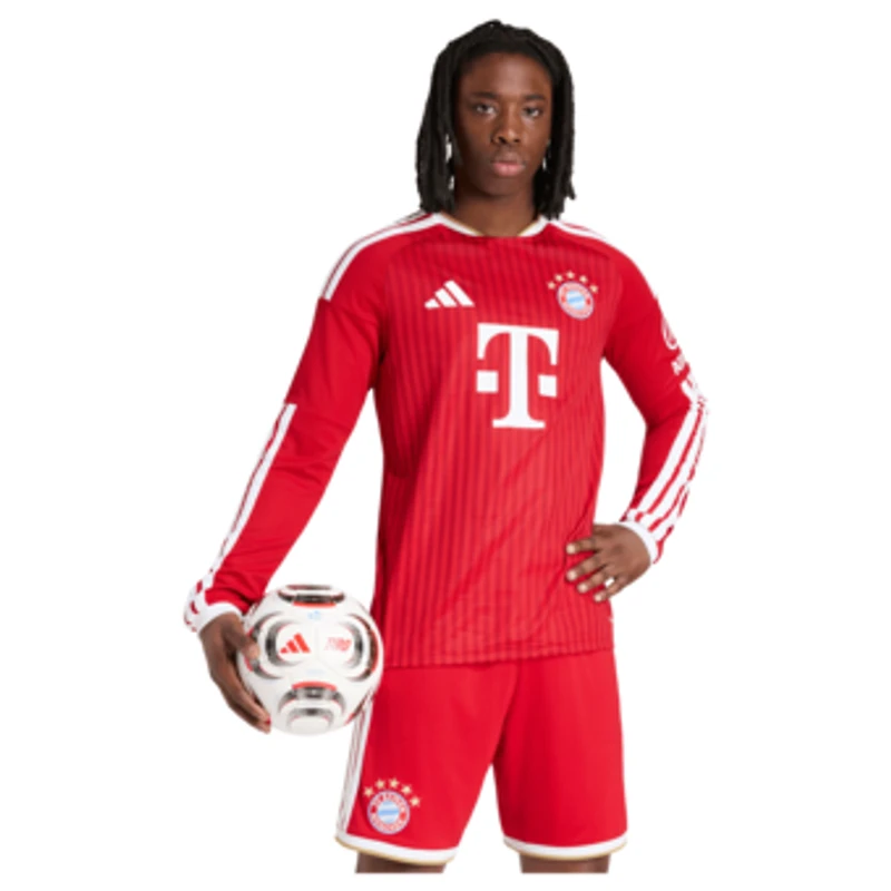 Men's adidas Red Bayern Munich 2026/27 Home Replica Long Sleeve Jersey