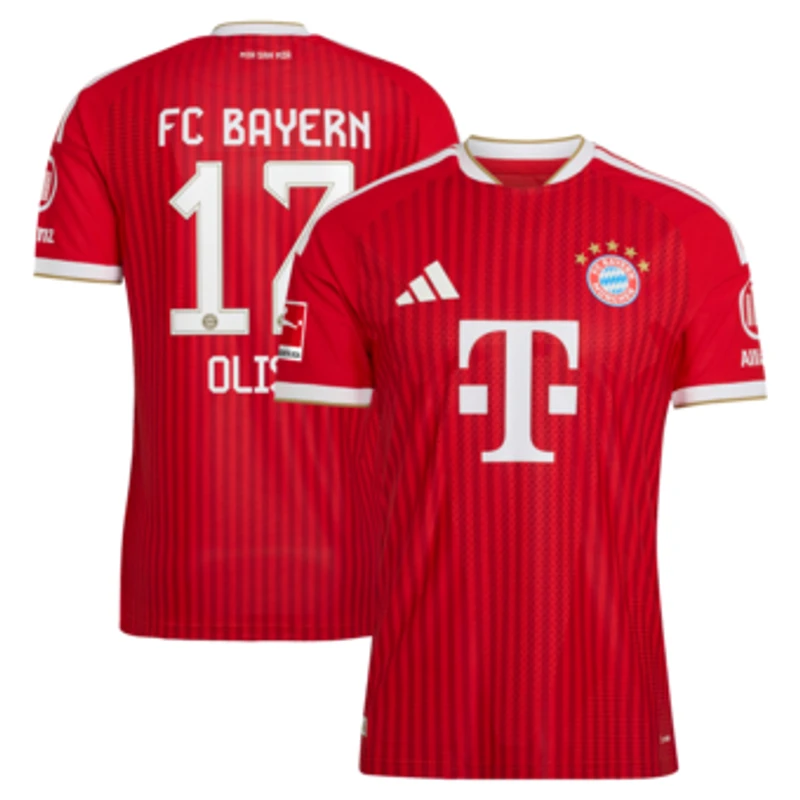Men's adidas Michael Olise Red Bayern Munich 2026/27 Home On-Field Authentic Jersey