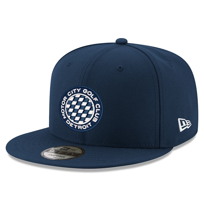 Men's New Era  Navy Motor City Golf Club 9FIFTY Snapback Hat