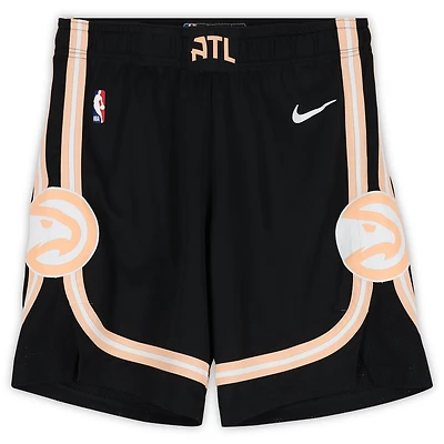 Atlanta Hawks Team-Issued Black City Shorts from the 2025-26 NBA Season - Size 44+1