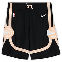 Atlanta Hawks Team-Issued Black City Shorts from the 2025-26 NBA Season