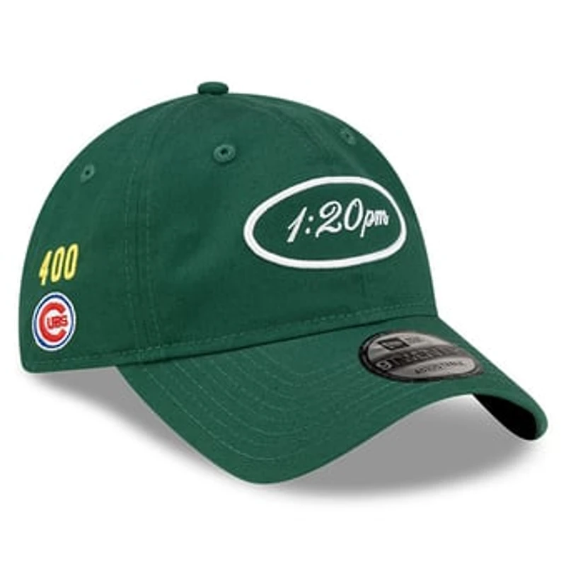 Men's New Era x Alice & Wonder Green Chicago Cubs 9TWENTY Adjustable Hat