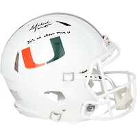 Malachi Toney Miami Hurricanes Autographed Riddell Speed Authentic Helmet with "It's All About the U" Inscription