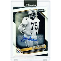 Joe Greene Pittsburgh Steelers Autographed 2025 Panini Prizm Black Silver Prizm #122 Card