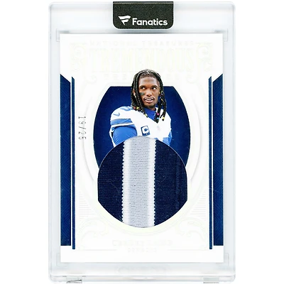CeeDee Lamb Dallas Cowboys 2025 Panini National Treasures Jumbo Tri-Color Relic #TT-CLB #19/25 Card