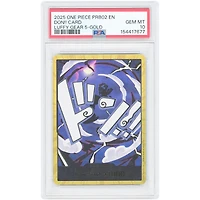 Don!! 2025 One Piece The Best Vol. 2 Luffy Gear 5 Gold #NNO PSA Authenticated 10 Card